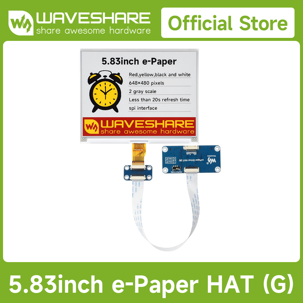 Waveshare 5.83inch E-Paper Dis - đánh giá và giá Display Epaper 2.9