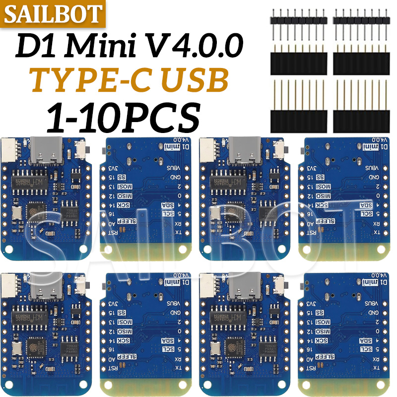 1-10PCS WeMos D1 Mini ESP8266  - đánh giá và giá Esp8266 Nodemcu Board