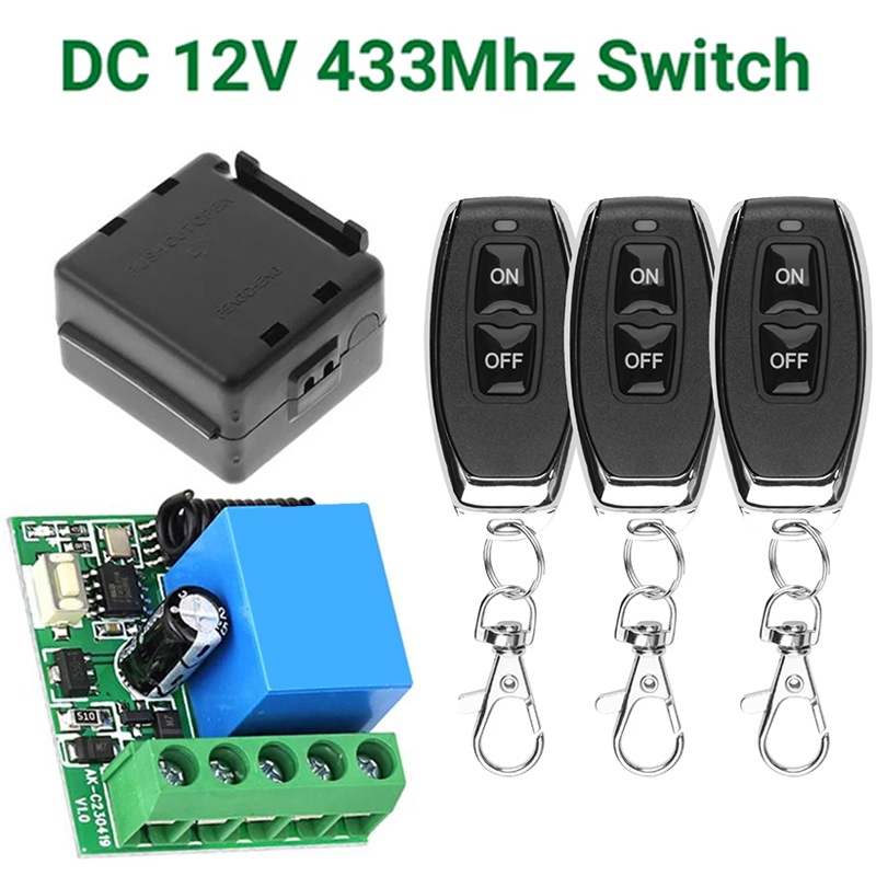 DC 12V 433Mhz RF Wireless Remo - đánh giá và giá 433Mhz Receiver Module