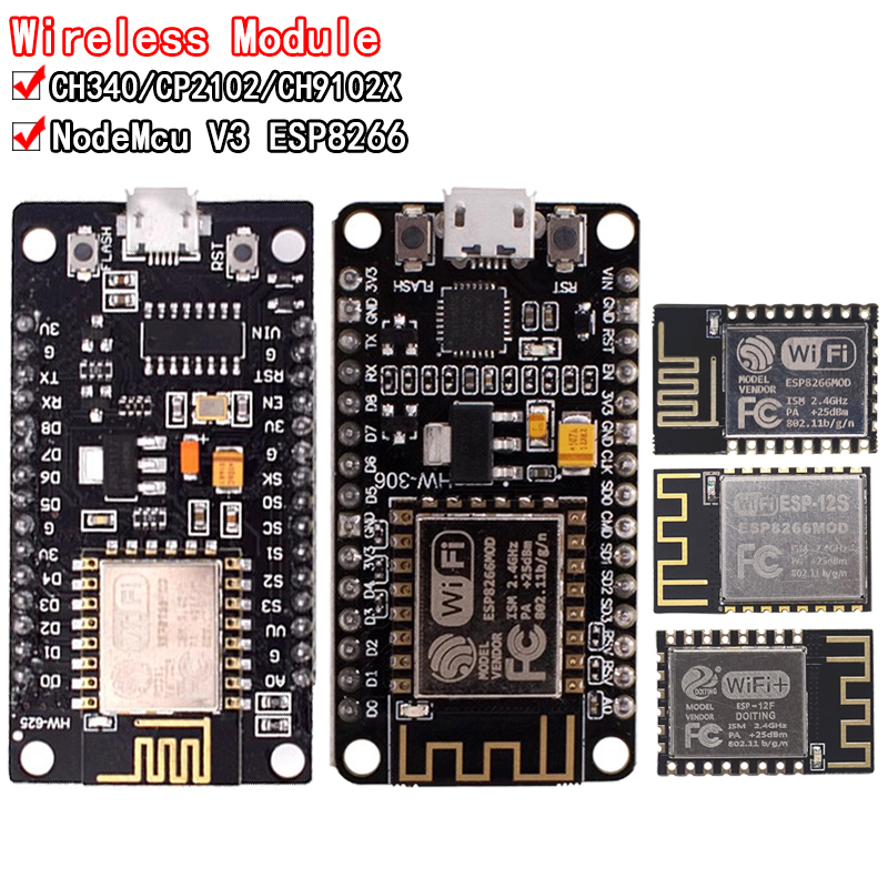 Wireless Module CH340/CP2102/C - đánh giá và giá Esp8266 Nodemcu Board