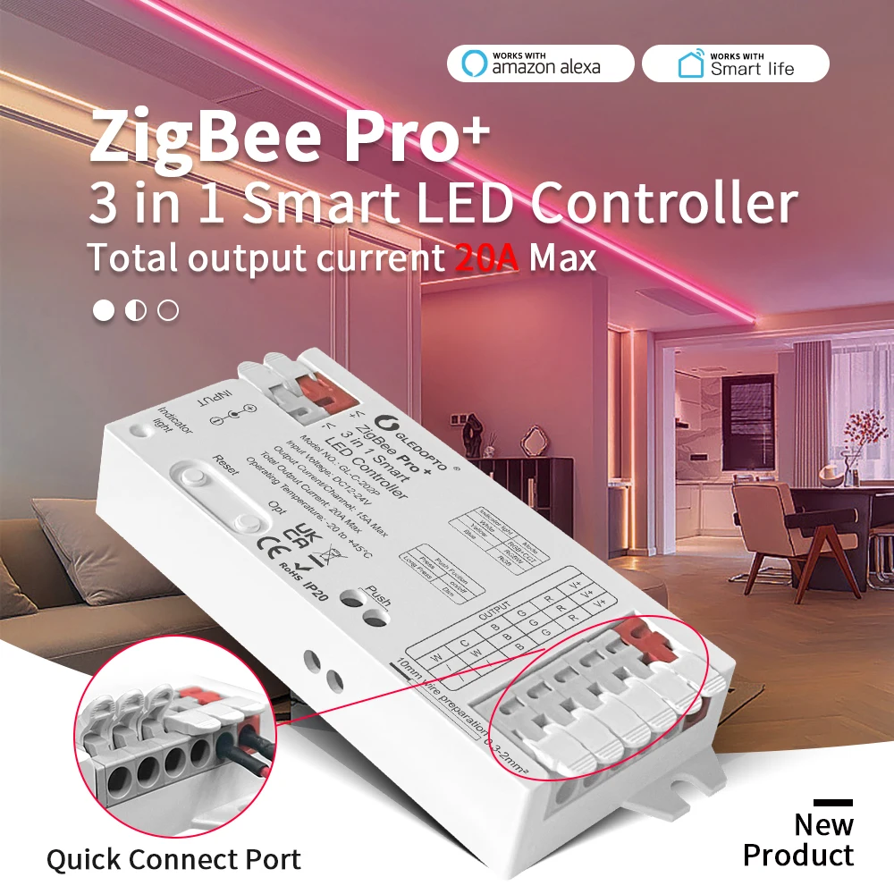 GLEDOPTO ZigBee 3.0 Pro+ 3 in  - đánh giá và giá Zigbee Coordinator Stick